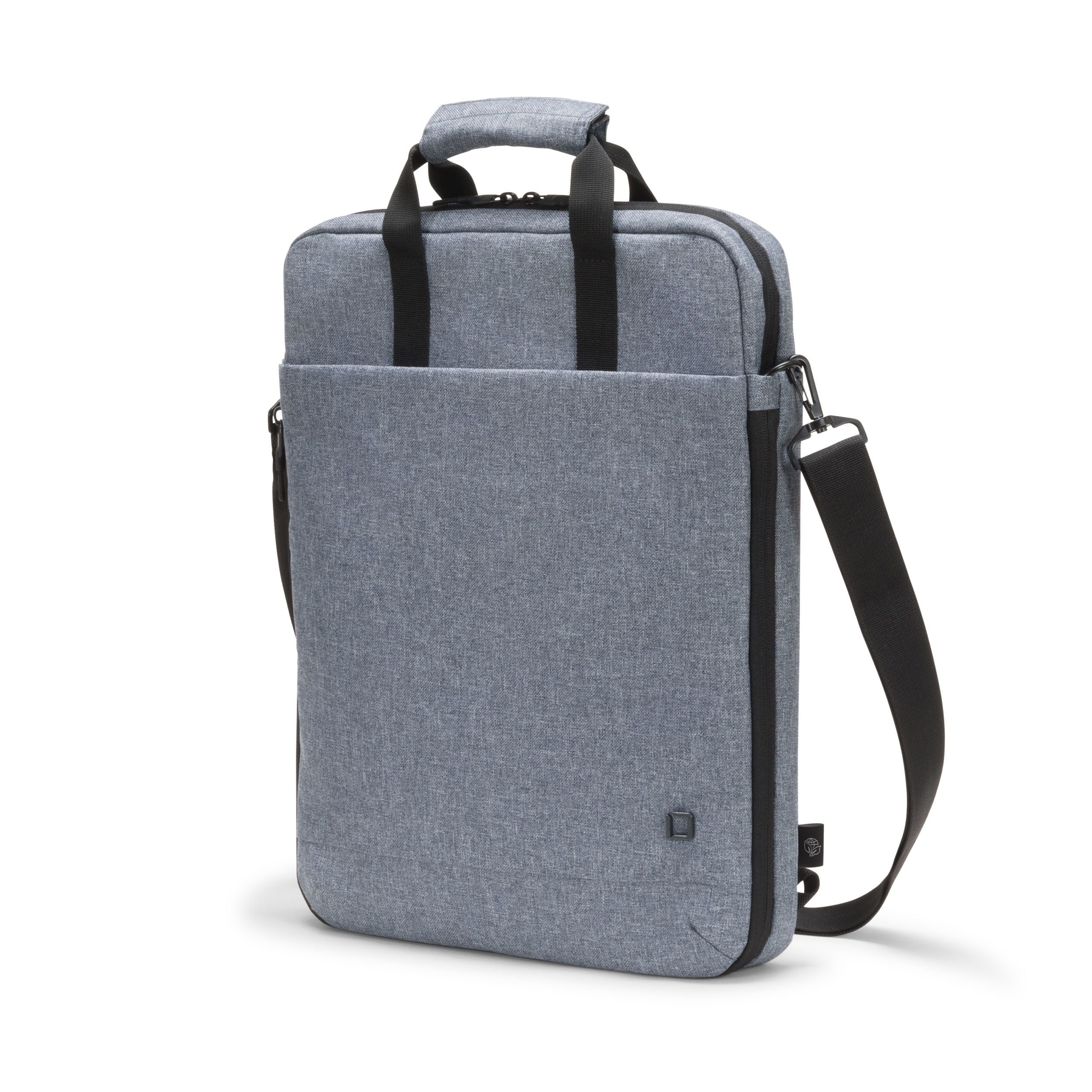 DICOTA Eco MOTION Notebook-Tasche bis 15,6" – 600D rPET, Schultergurt – Blau