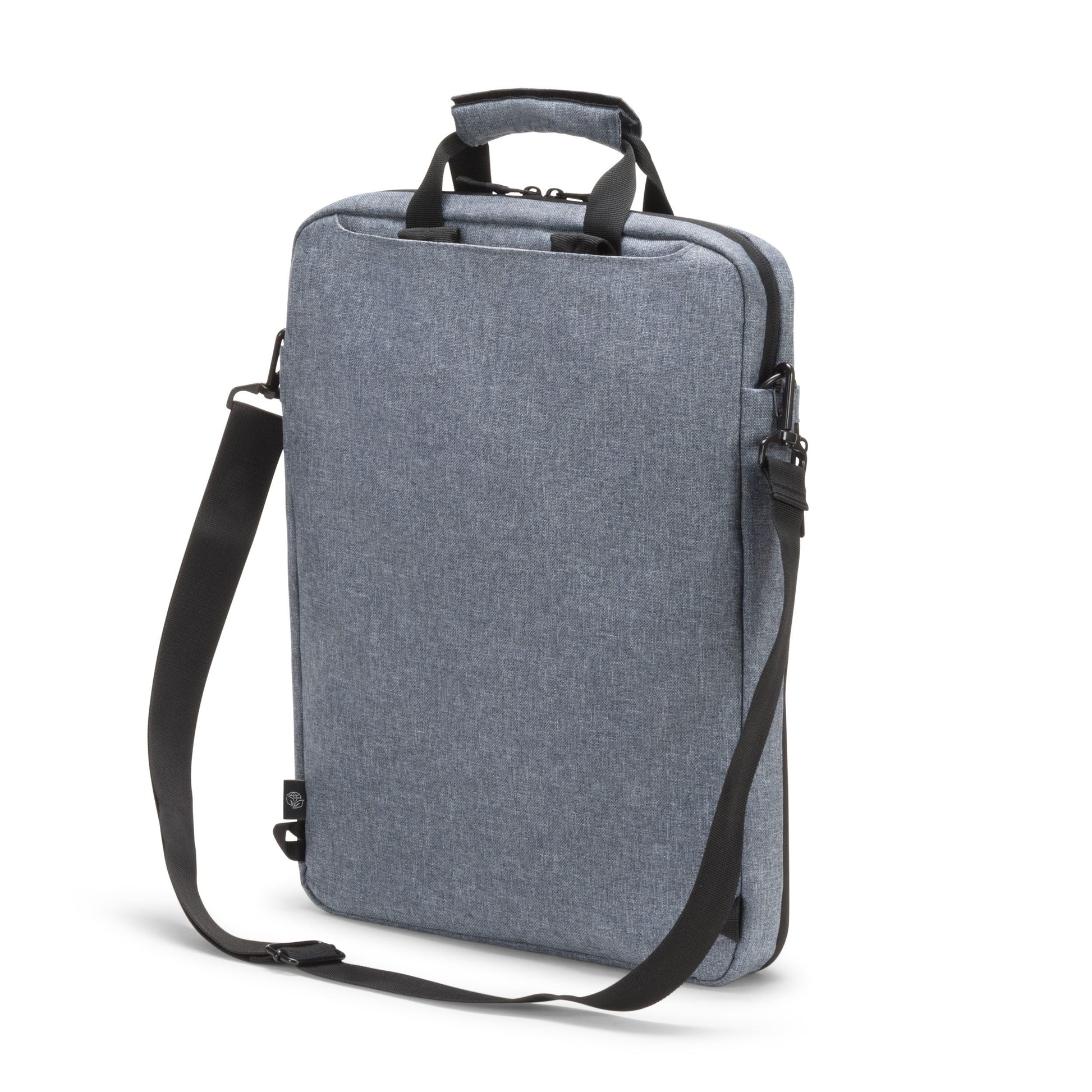 DICOTA Eco MOTION Notebook-Tasche bis 15,6" – 600D rPET, Schultergurt – Blau