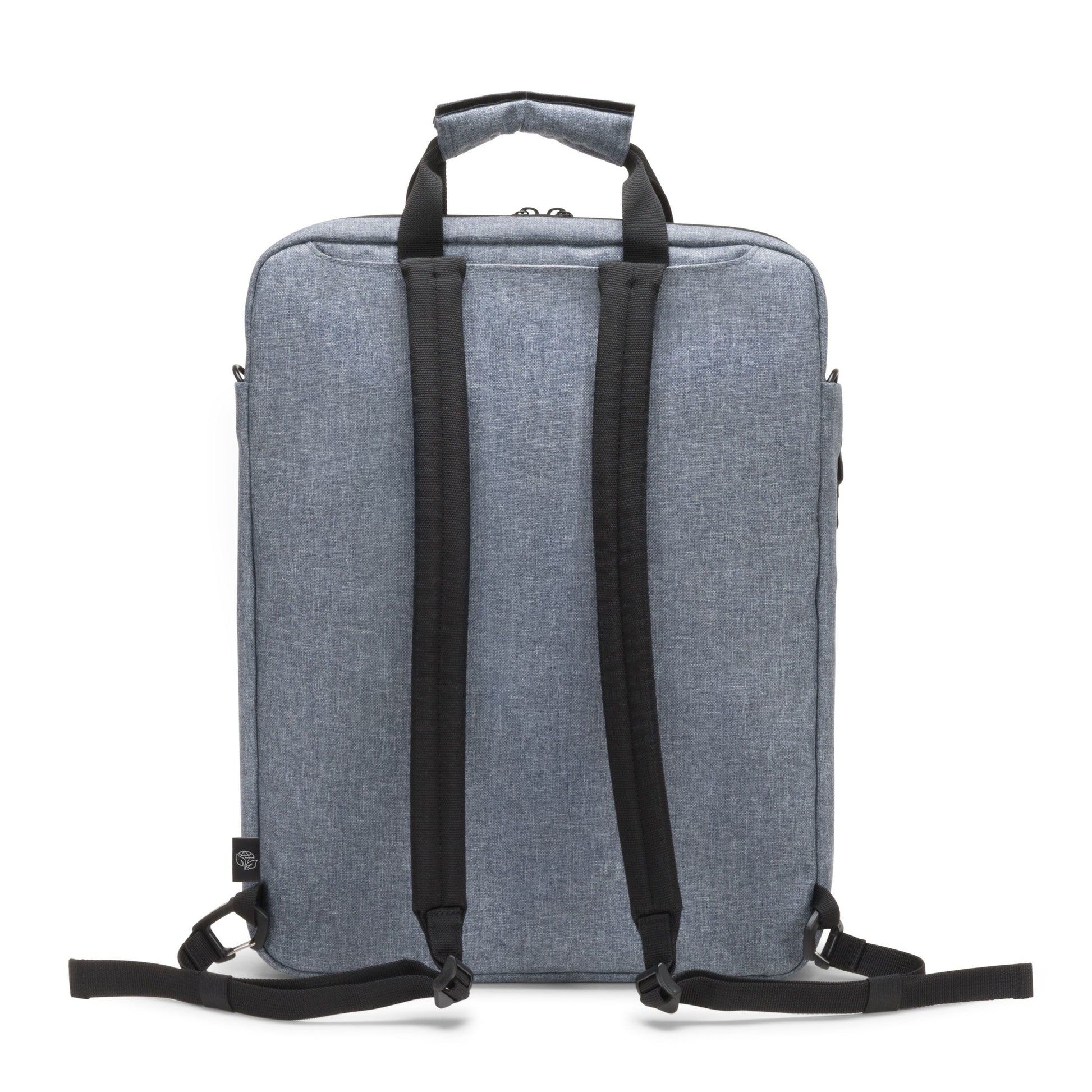 DICOTA Eco MOTION Notebook-Tasche bis 15,6" – 600D rPET, Schultergurt – Blau