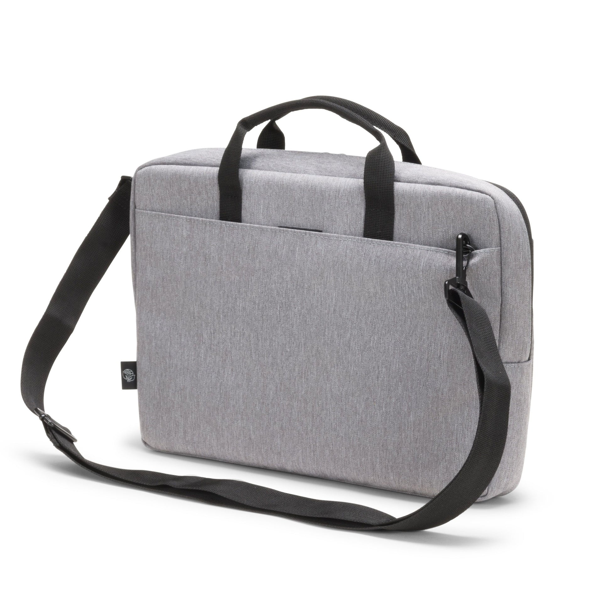 DICOTA Notebook-Tasche bis 15,6" – aus recyceltem PET, mit Schultergurt – Hellgrau