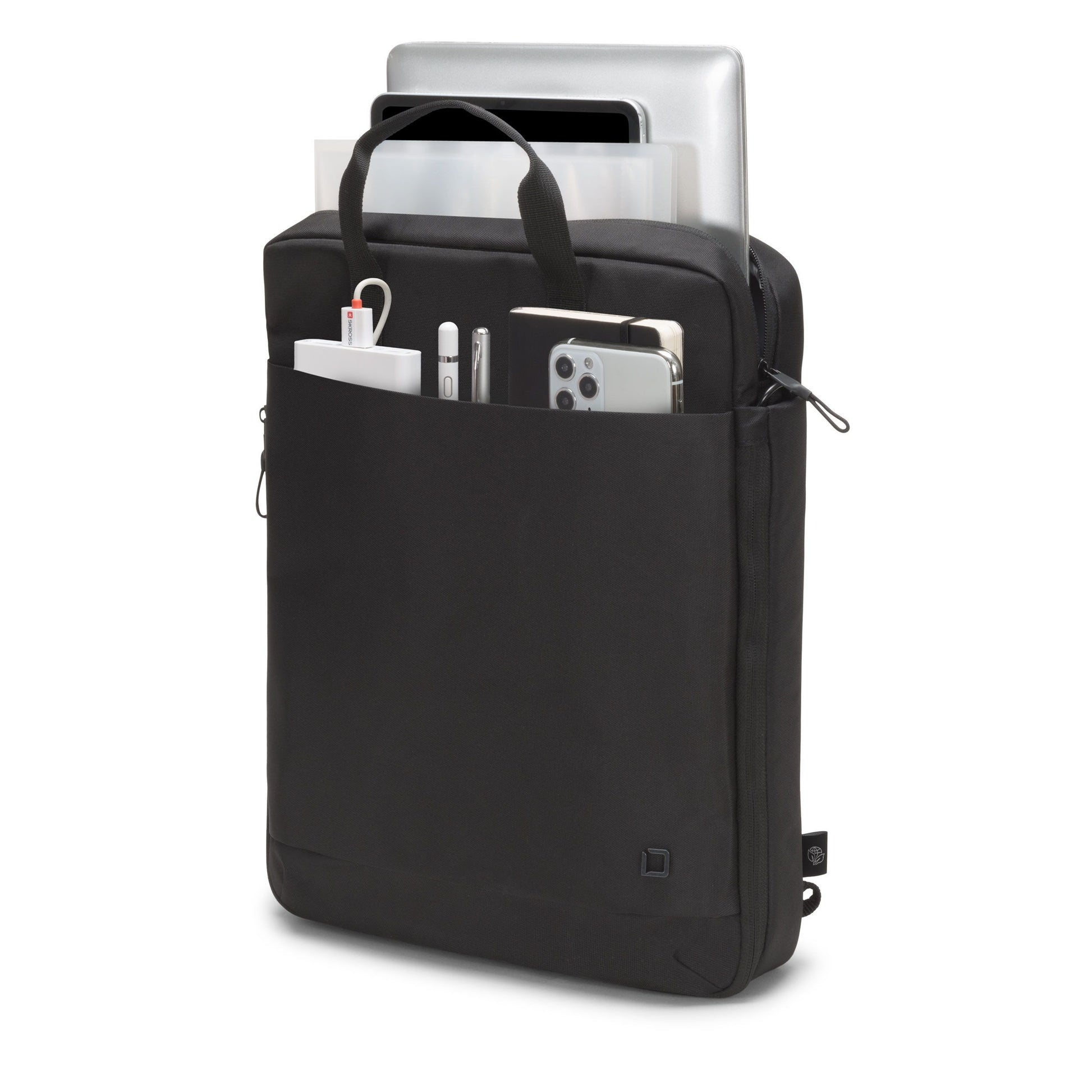 DICOTA Notebook-Tasche 15,6" – aus recyceltem rPET, Schwarz