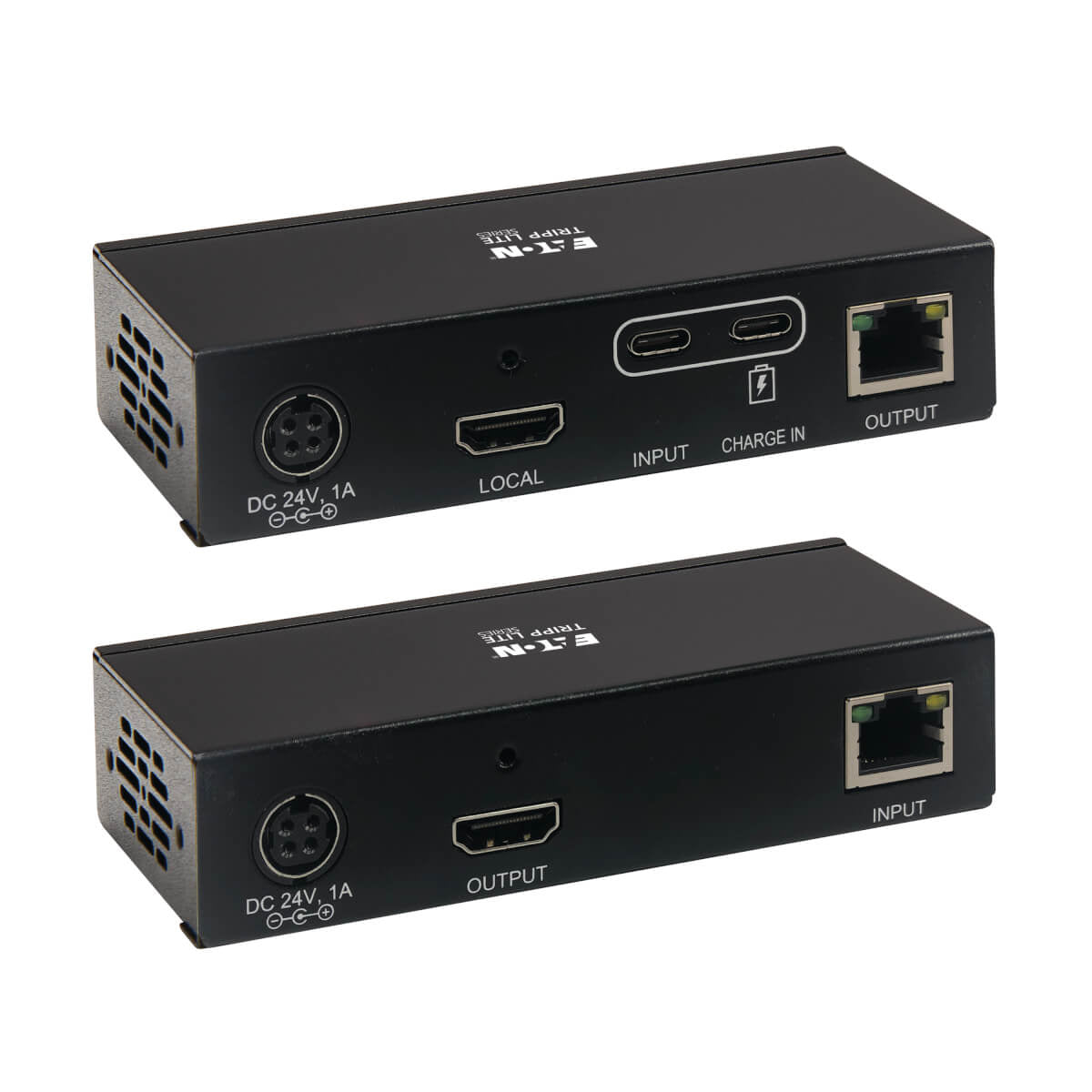 Tripp Lite B127A-1A1-BCBH – KVM-Extender-Set HDMI – 4K/60 Hz, USB-C, PoC, bis 70 m über Cat 6