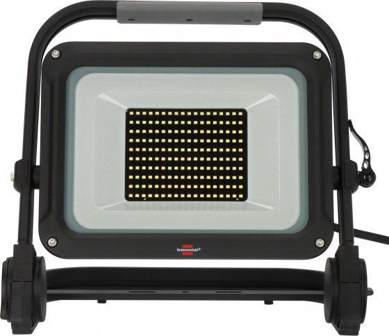 Brennenstuhl Arbeitsstrahler – 100 W, Kaltweiss, 6500 K, IP65, Netzbetrieb, dimmbar, Schwarz, Metall