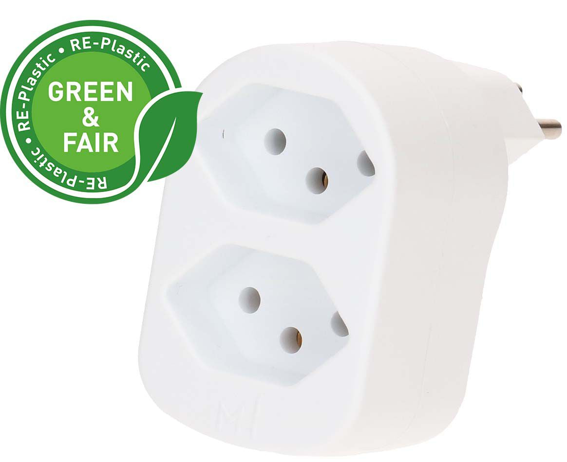Max Hauri AG Max Hauri Basic Line Adapterkabel, T12 zu 2×T13, IP20 – weiss