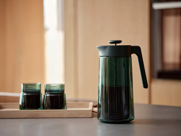 Jacob Jensen Kaffeepresse 34546 – 0,8 l, Glas – Grün
