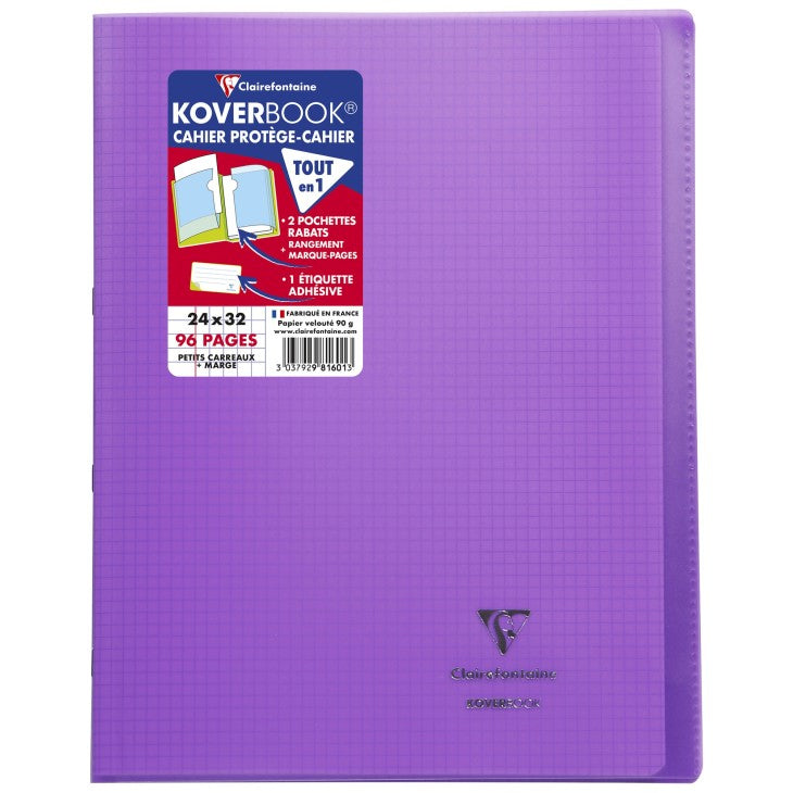 Clairefontaine Notizheft – 240 × 320 mm – kariert – 48 Blatt – 90 g/m² – Softcover – PEFC
