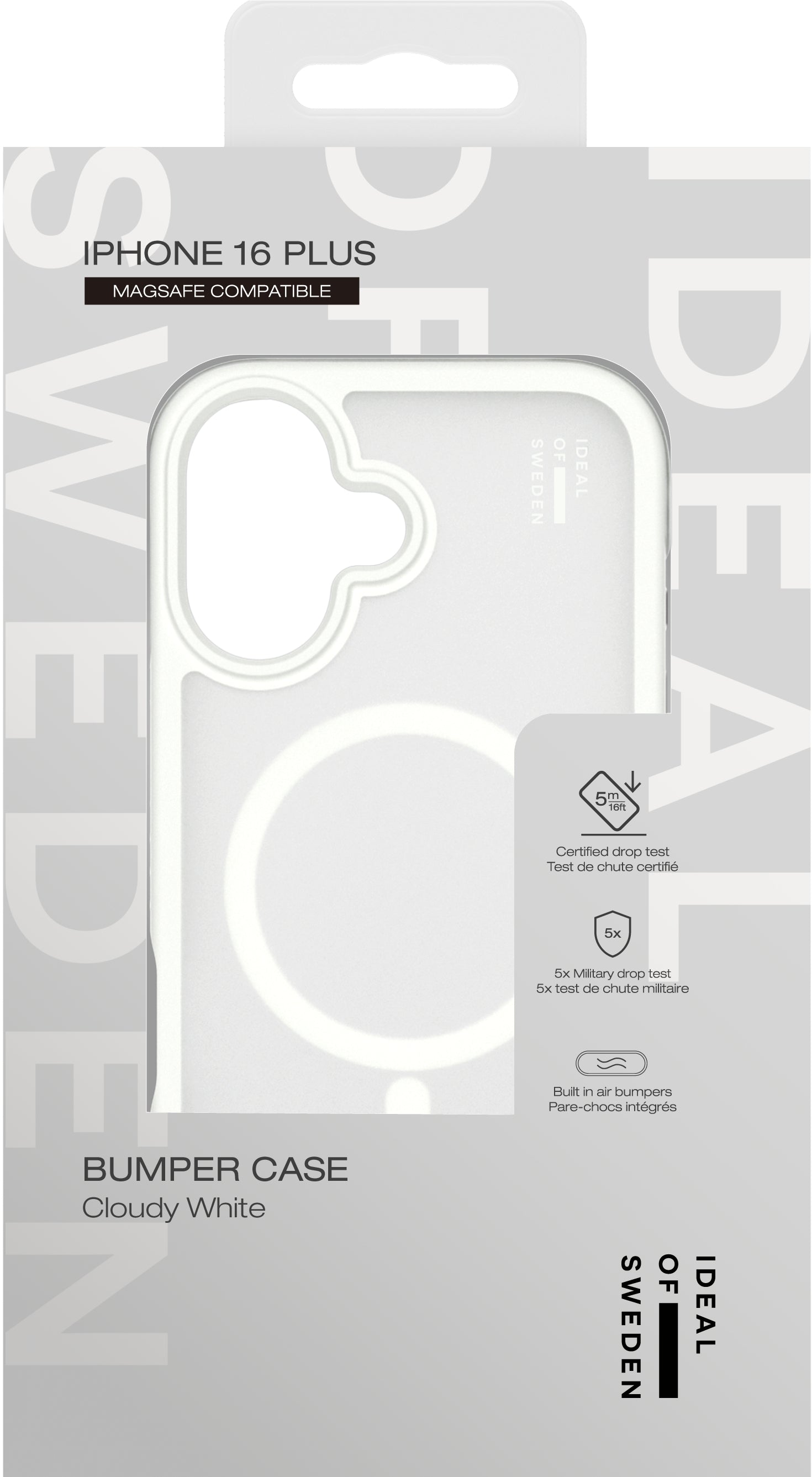 iDeal of Sweden Backcover – für Apple iPhone 16 Plus – transparent – Kunstleder – MagSafe-kompatibel