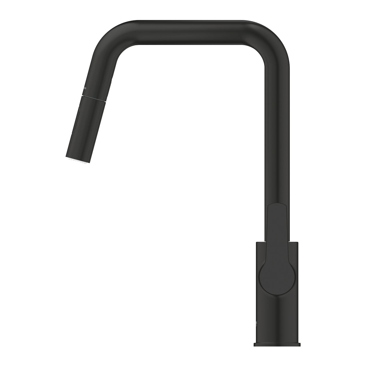 GROHE Start – Einhebel-Küchenarmatur, 23,5 × 45,8 × 36,2 cm, Metall, Schwarz, ausziehbare Brause