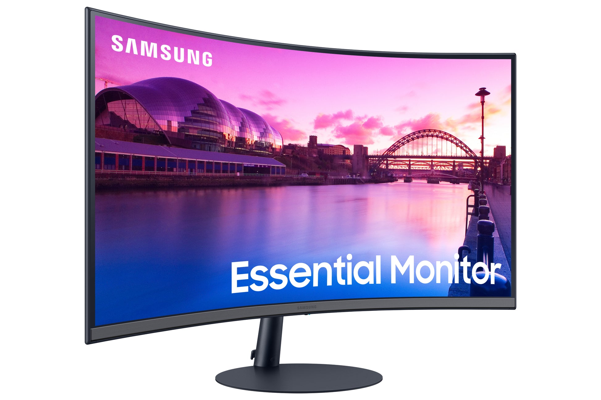 Samsung S27C390Eau – Monitor, 27", VA, 75 Hz, 250 cd/m², AMD FreeSync, Lautsprecher, Schwarz