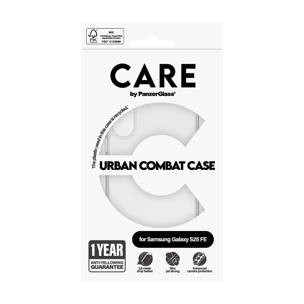 PanzerGlass Backcover – für Samsung Galaxy S25 FE – transparent