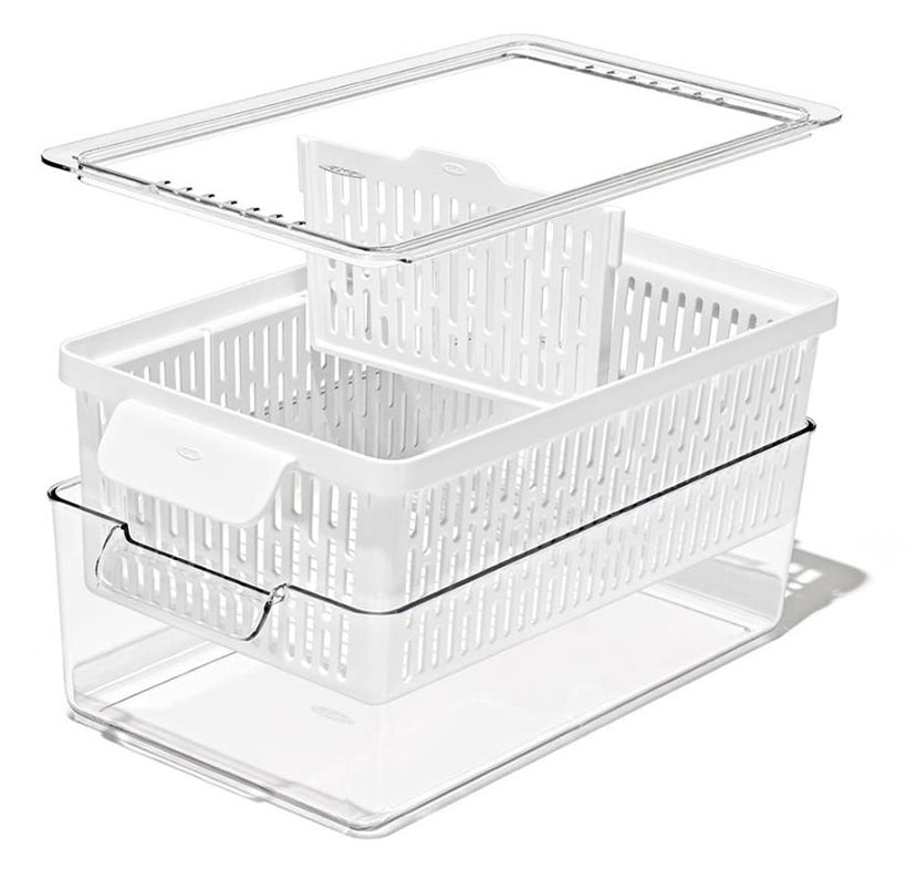 OXO Vorratsdose 4 l, 35,1 × 18,9 × 11,8 cm, Kunststoff, Transparent