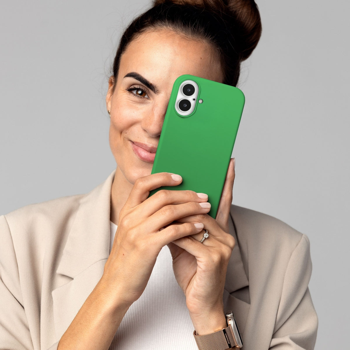 Vonmählen Soft Silikon Backcover – für Apple iPhone 16 Plus, MagSafe, Silikon, Green Haven