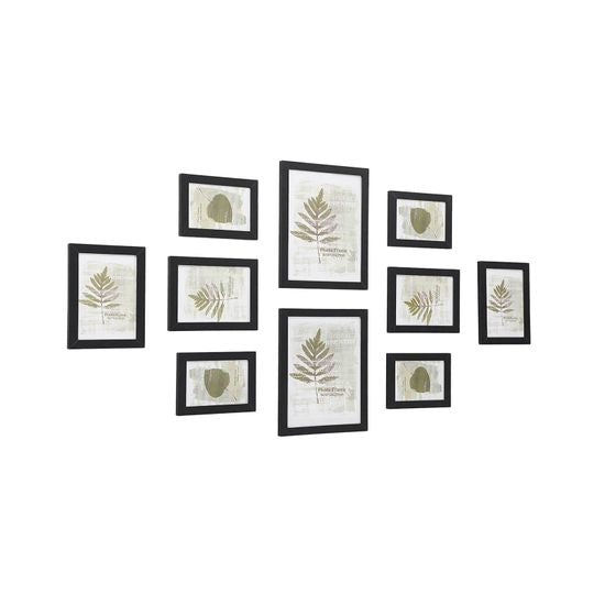 Songmics Bilderrahmen – für 20 × 25 cm – 10-teilig – MDF & Kunststoff, schwarz