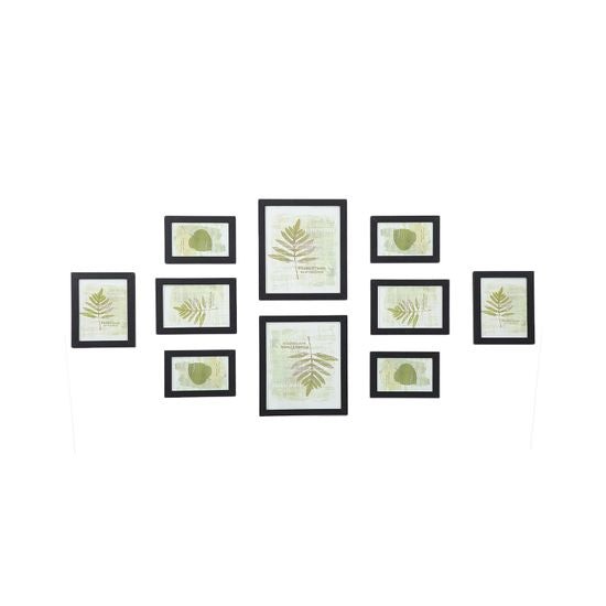 Songmics Bilderrahmen – für 20 × 25 cm – 10-teilig – MDF & Kunststoff, schwarz