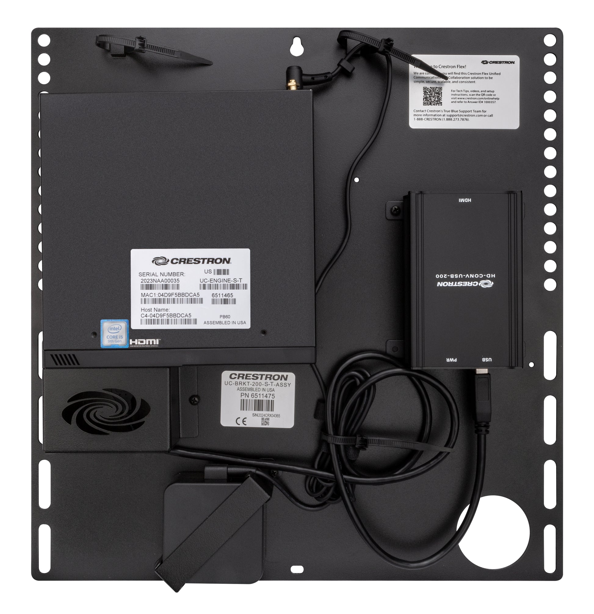 Crestron UC-ENGINE-BRKT-T-UPGRD – Upgrade für Microsoft Teams Rooms, Schwarz