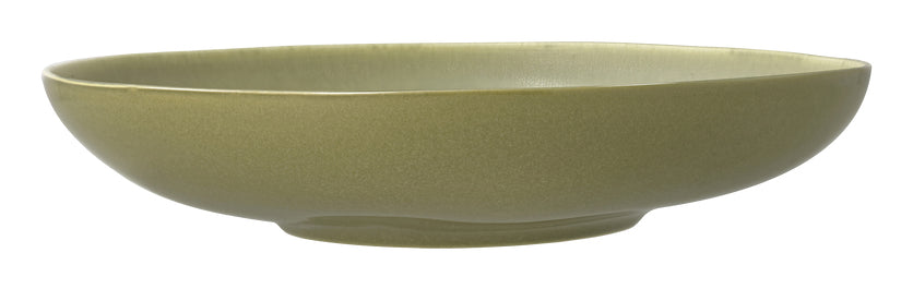 Villa Collection Salatschüssel Shoku – Ø 28 cm, H 6,0 cm, Steinzeug, Grün, spülmaschinenfest