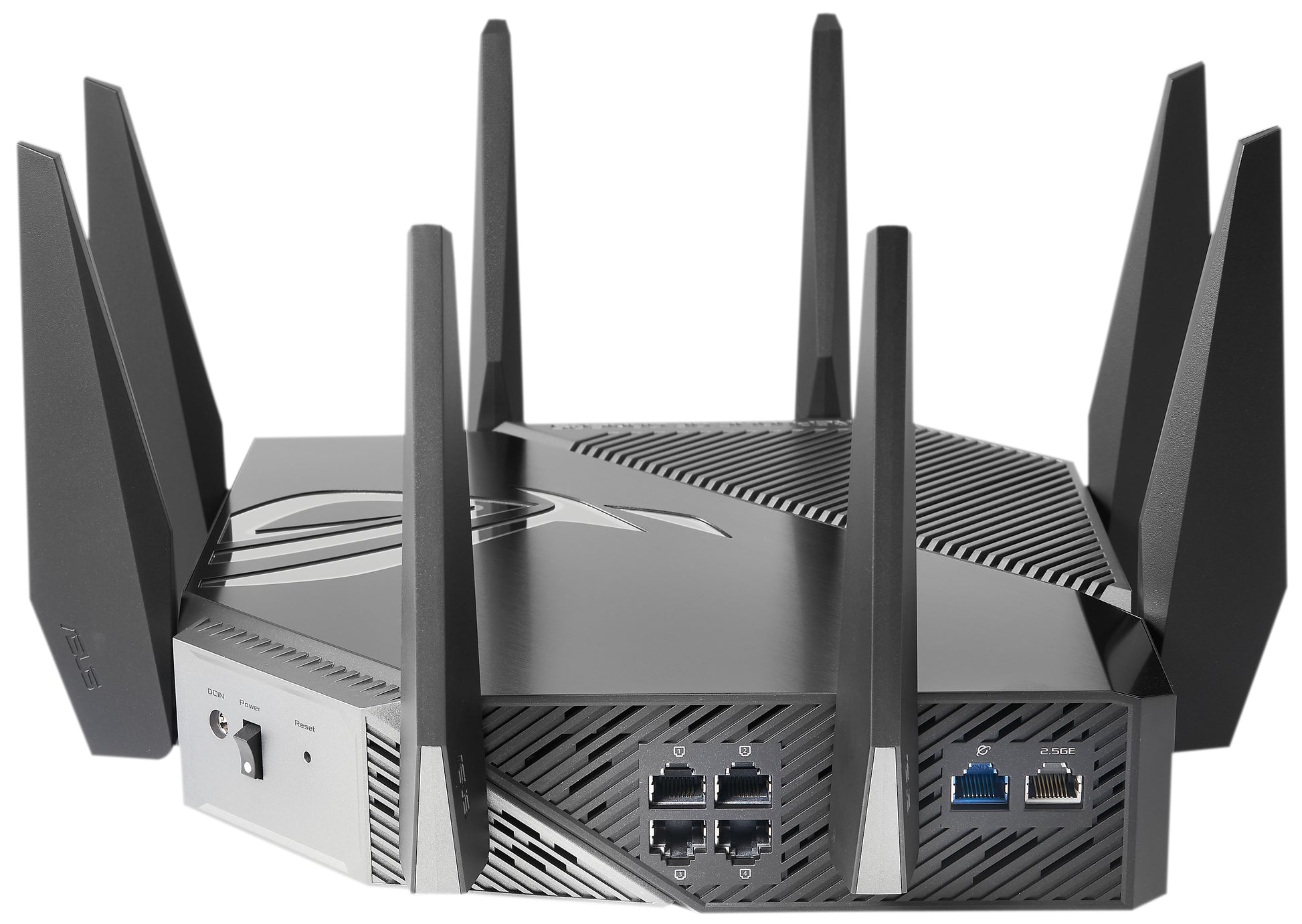 ASUS GT-AXE11000 Tisch-Router – Wi-Fi, Ethernet – Netzstrom 110–240 V – 328 × 328 × 179 mm