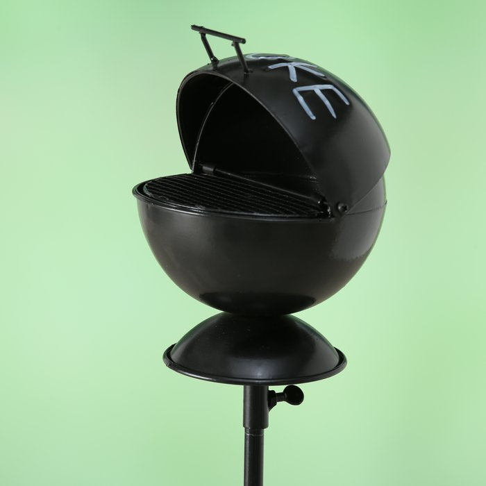 Boltze Standascher – Eisen, rund – schwarz/weiss – Ø 13 × 113 cm
