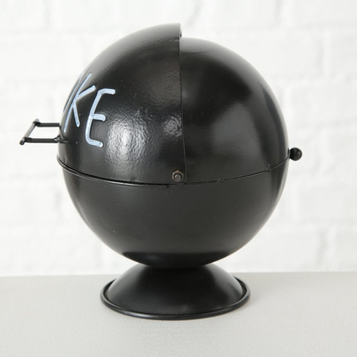 Boltze Aschenbecher – Ø 15 × 13 cm – Eisen, weiss
