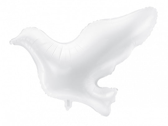 PartyDeco Folienballon Taube – Weiss – 77 × 66 cm – 1 Stk