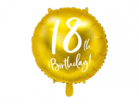 PartyDeco Folienballon – Ø 45 cm – Folie, Mehrfarbig