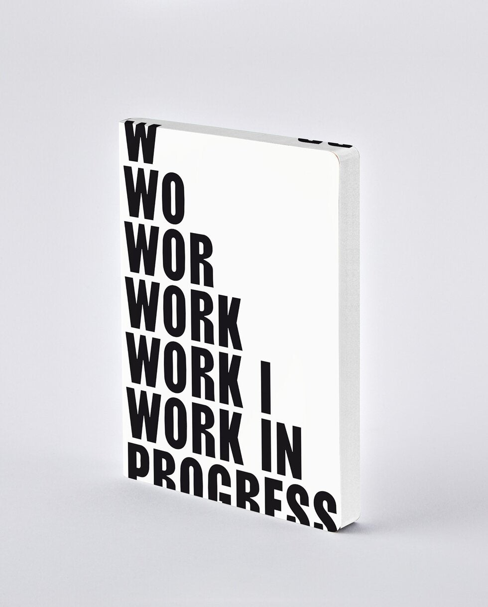 nuuna Notizbuch, 165 × 220 mm, punktkariert, Fadenheftung, Softcover, 256 Seiten, 120 g/m² – weiss