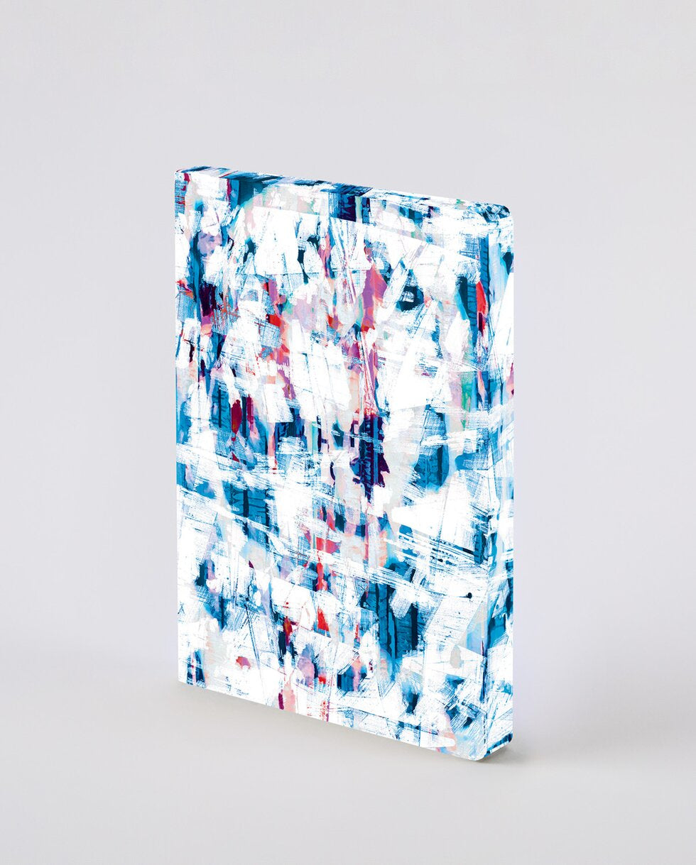 nuuna Notizbuch, A5, 256 Seiten – blau, rot, rosa, weiss