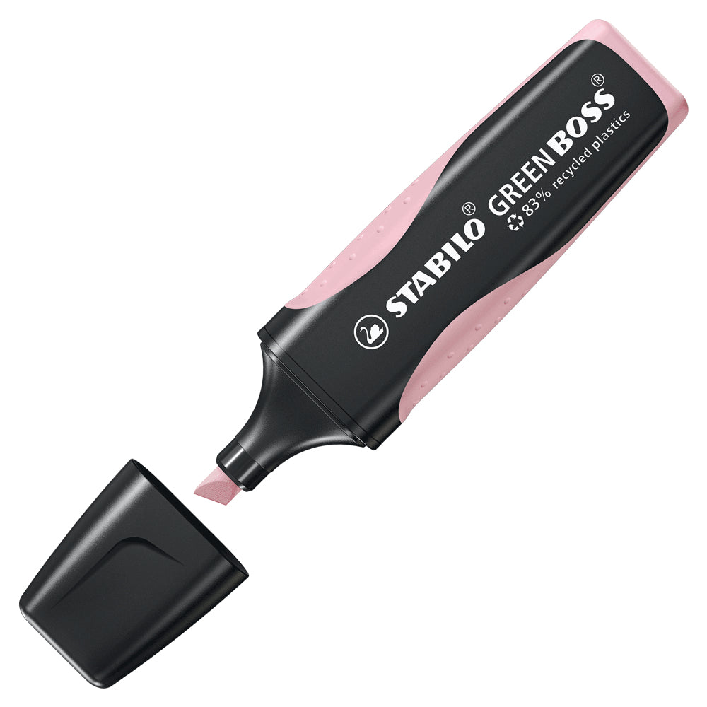 STABILO BOSS Textmarker Pastellpink – Keilspitze, 2–5 mm, nachfüllbar