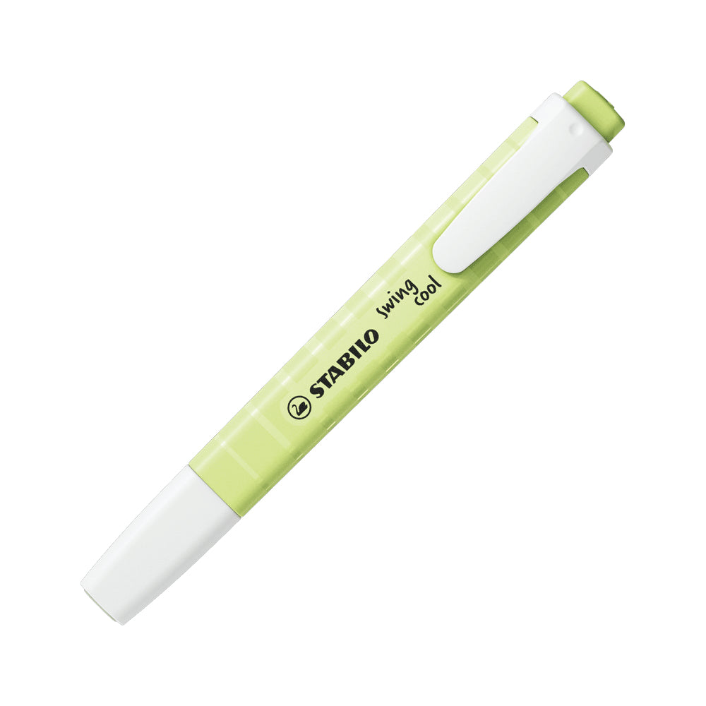 STABILO swing cool Pastel Edition Textmarker Limette – Keilspitze, 1–4 mm