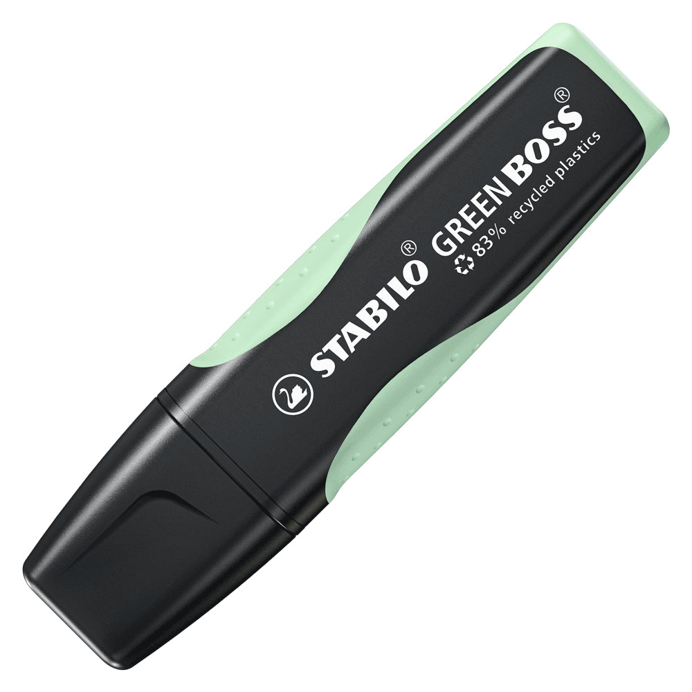 STABILO BOSS Textmarker Pastellminze – Keilspitze, 2–5 mm, nachfüllbar