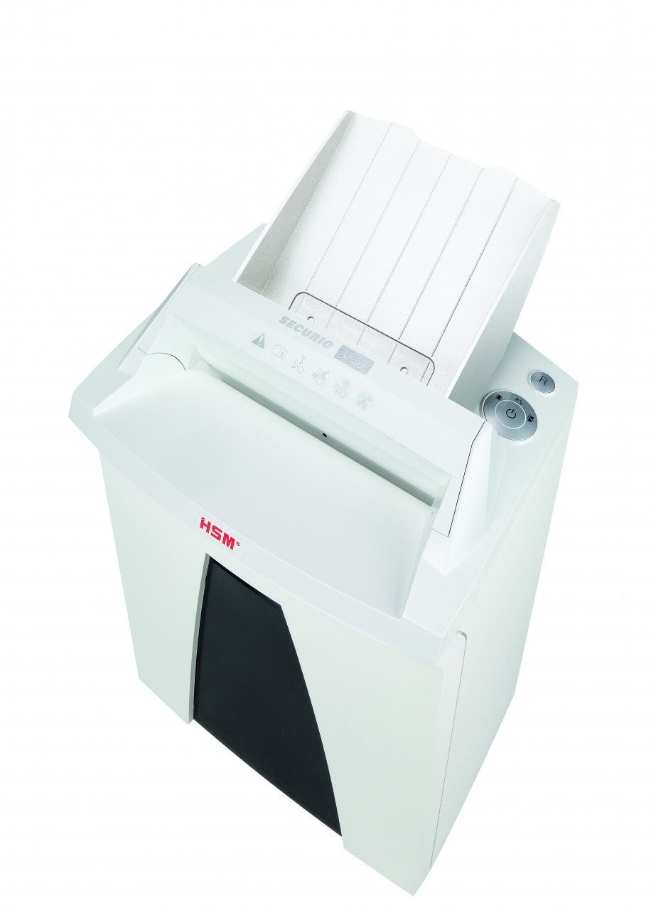 HSM Securio AF300 – Aktenvernichter mit Autofeed 300 Blatt, DIN P-4, Partikelschnitt 4,5 × 30 mm, 35 l