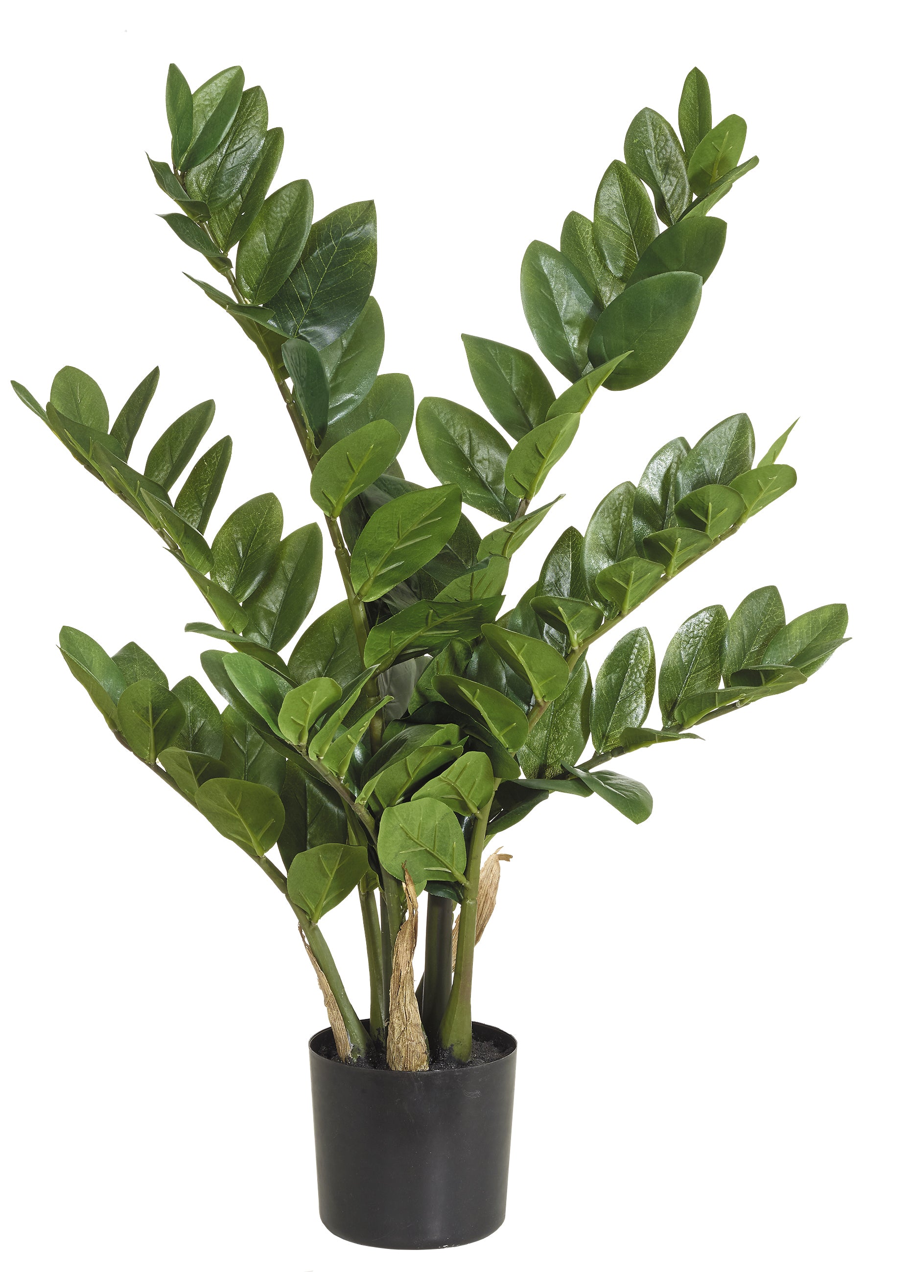 Botanic-Haus Künstliche Topfpflanze – Ø 25 × 70 cm – Kunststoff, Grün – 6er-Pack