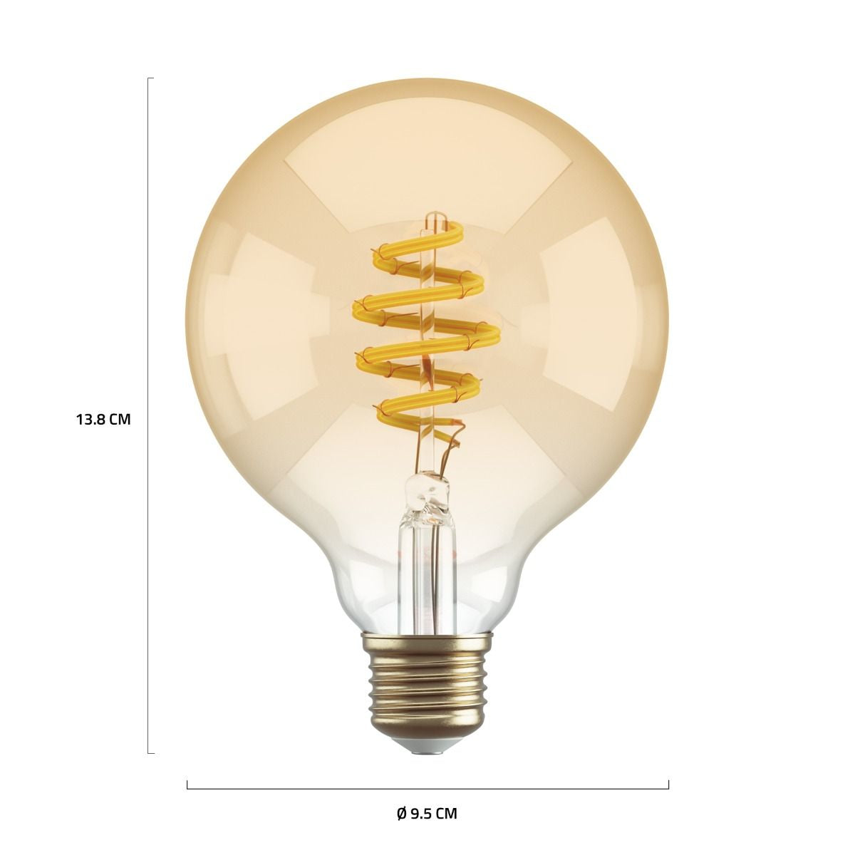Hombli Smart-Leuchtmittel E27 HBEB-0312 – 300 lm, 1800–2700 K, WLAN/App, dimmbar – Transparent
