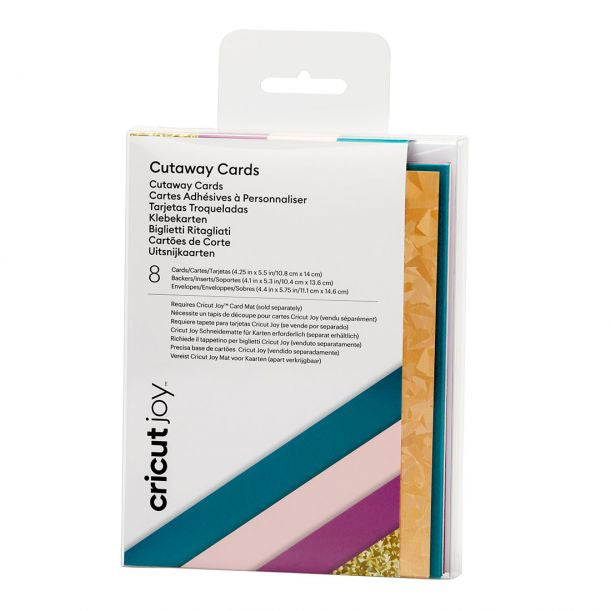 Cricut Kartenset, Cutaway-Karten – für Cricut Joy – 108 × 140 mm – sortiert – Set, 24-teilig.
