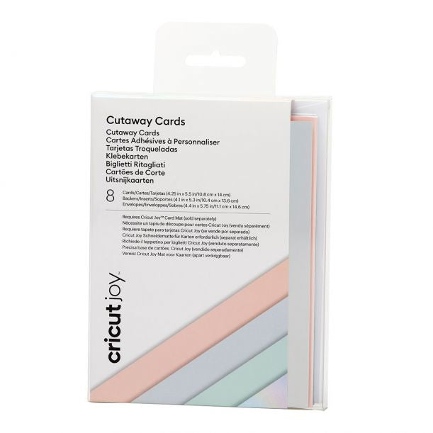 Cricut Klebekartenset – für Cricut Joy – 108 × 140 mm – sortiert – Set, 24-teilig