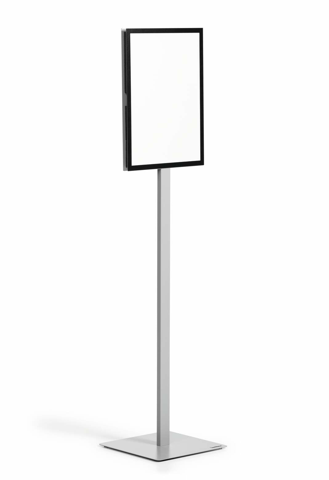 Durable Duraframe – Infoständer für A3, beidseitig, magnetischer Klapprahmen, Metall, silber/schwarz