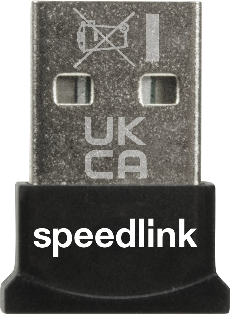 SPEEDLINK VIAS Nano USB Bluetooth Adapter – Bluetooth 5.0, 20 m Reichweite – Schwarz