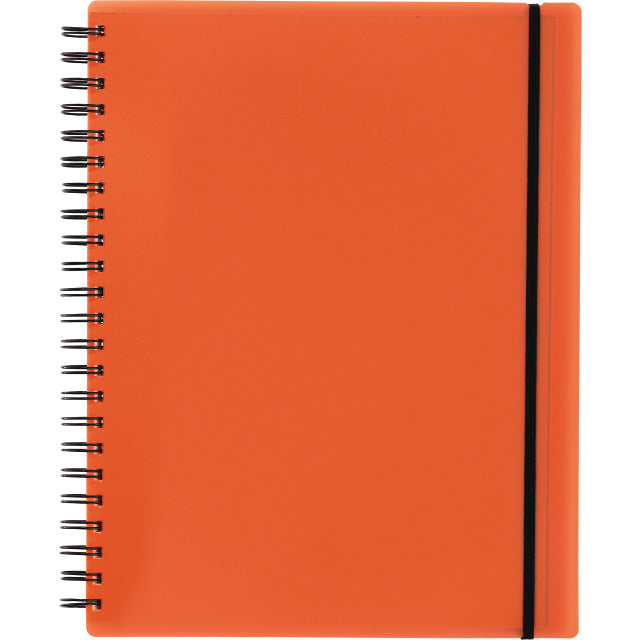 Kolma Collegeblock A4, kariert, Spiralbindung, 100 Blatt, 4-fach gelocht, perforiert, 70 g/m² – orange