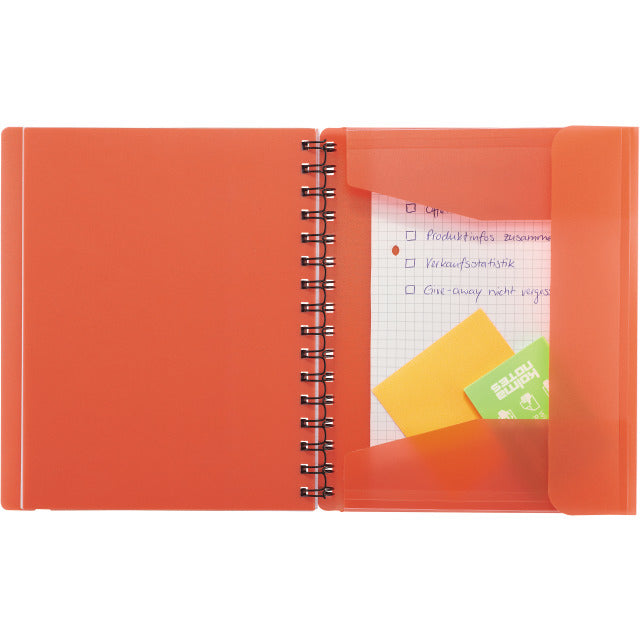 Kolma Collegeblock A5, kariert, Spiralbindung, 100 Blatt, 2-fach gelocht, perforiert, 70 g/m² – Beere