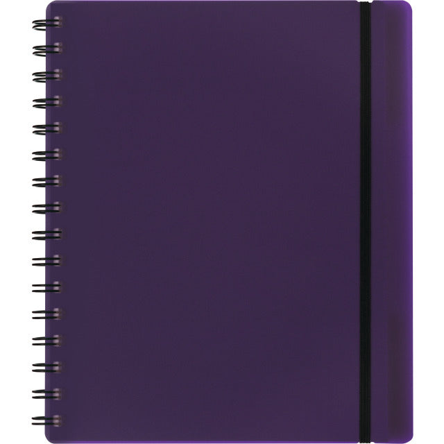 Kolma Collegeblock A5, kariert, Spiralbindung, 100 Blatt, 2-fach gelocht, perforiert, 70 g/m² – violett