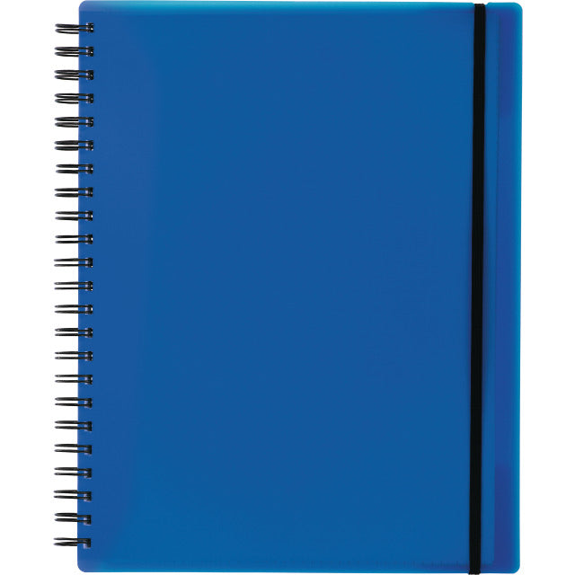 Kolma Collegeblock, A4, kariert, Spiralbindung, 100 Blatt, 4-fach gelocht, perforiert, 70 g/m² – blau