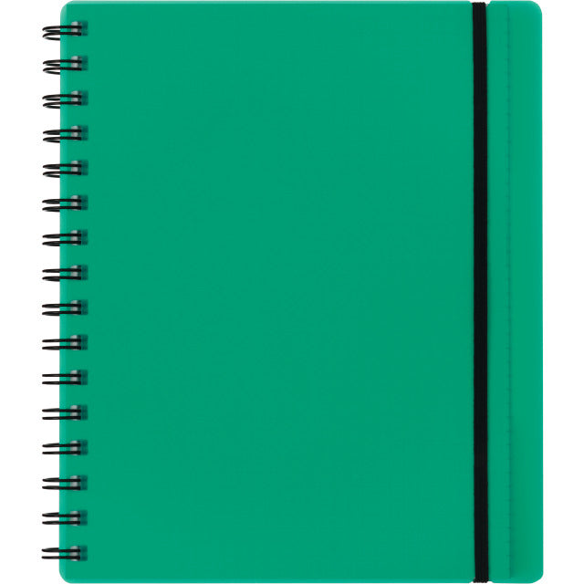 Kolma Collegeblock A5, kariert, Spiralbindung, 100 Blatt, 2-fach gelocht, perforiert, 70 g/m² – grün