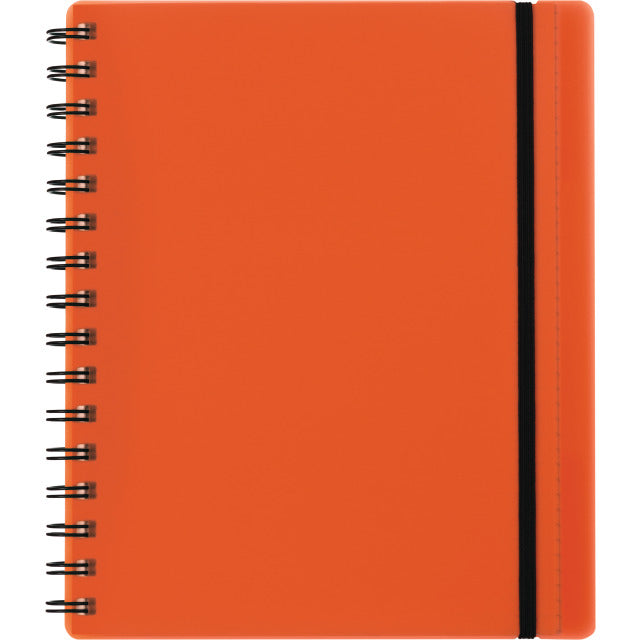 Kolma Collegeblock A5, kariert, Spiralbindung, 100 Blatt, 2-fach gelocht, perforiert, 70 g/m² – orange