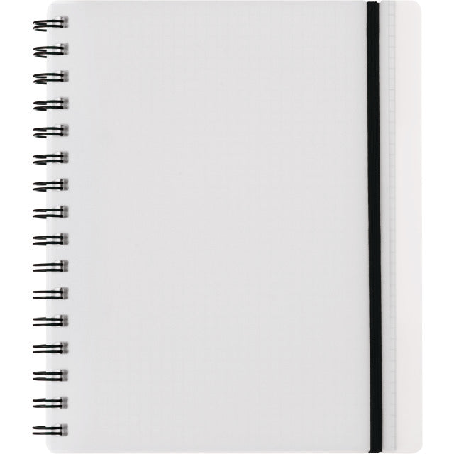 Kolma Collegeblock A5, kariert, Spiralbindung, 100 Blatt, 2-fach gelocht, perforiert, 70 g/m² – transparent
