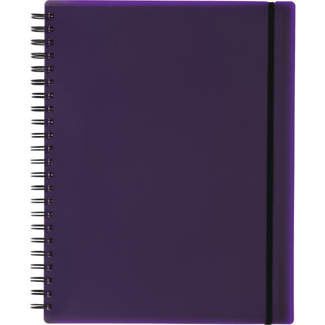 Kolma Collegeblock A4, kariert, Spiralbindung, 100 Blätter, 4-fach gelocht, perforiert, 70 g/m² – violett