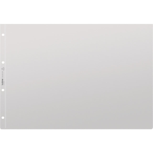 Kolma Sichtmappe A3 – Transparent, Kunststoff, Glänzend, 100 µm, 10er-Pack, 100% Rezyklierbar