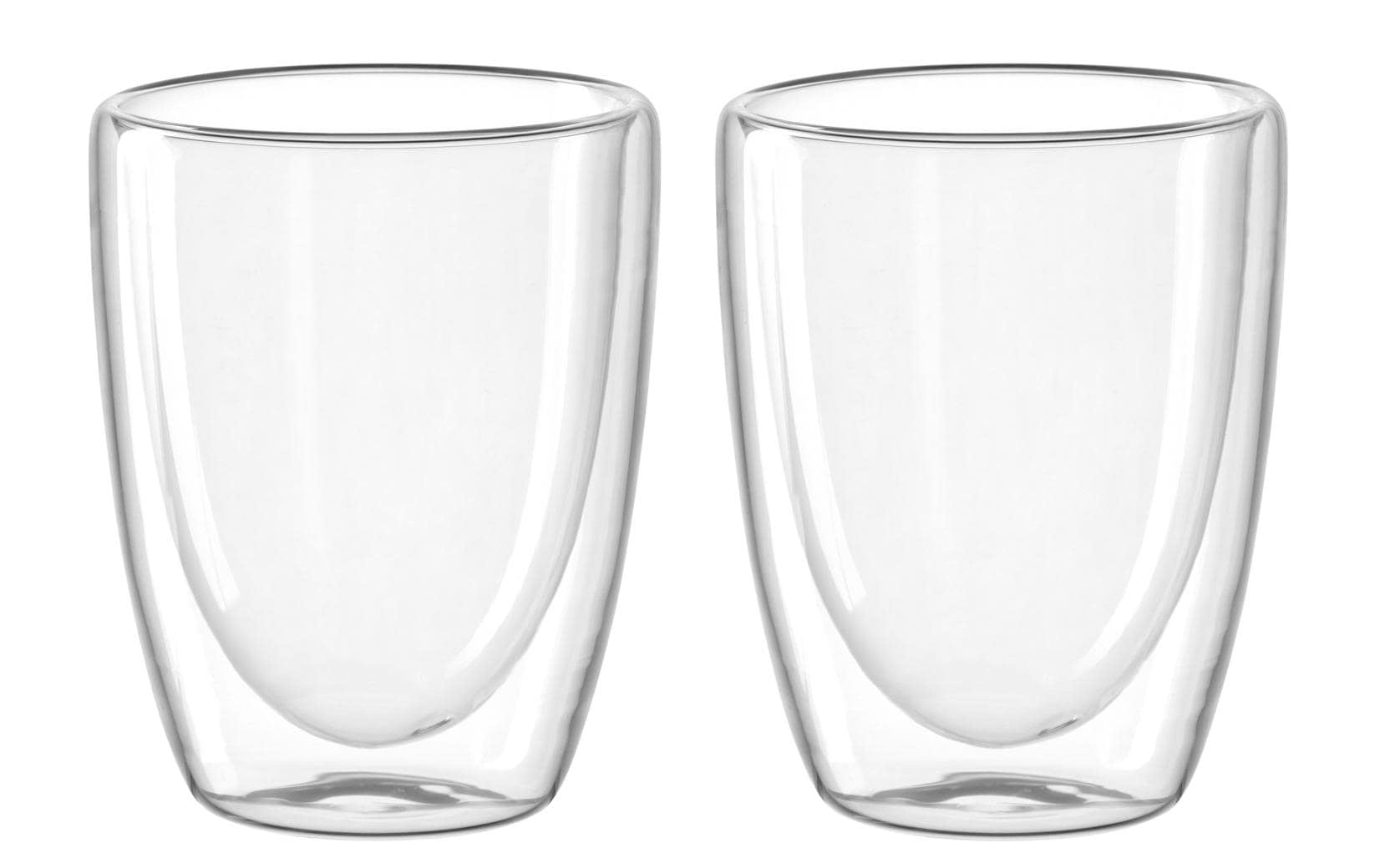 Leonardo Thermobecher – 2er Set, 300 ml, Ø 9,0 cm, Borosilikatglas, Transparent, doppelwandig