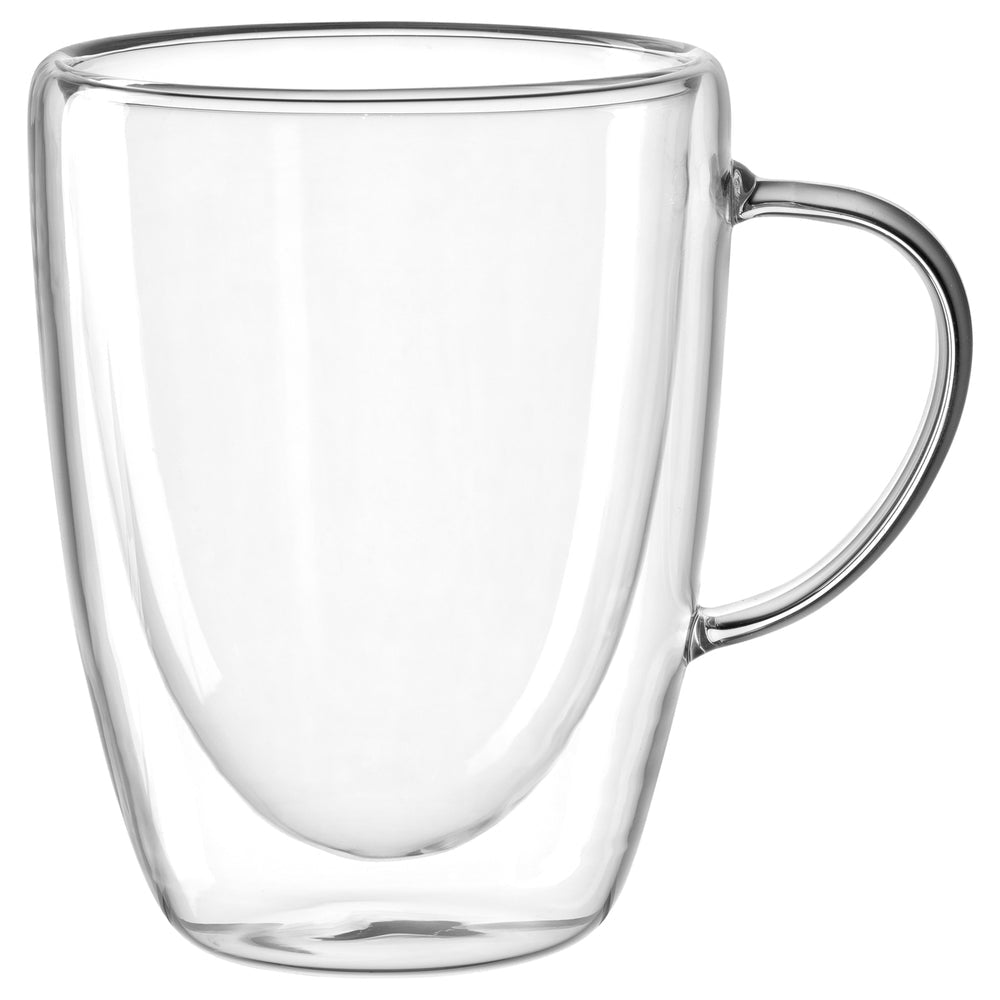 LEONARDO Kaffeetasse – 4er Set, 300 ml, Ø 9 cm, Borosilikatglas, doppelwandig