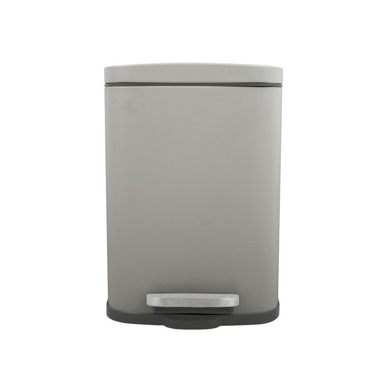 MSV Spirella Treteimer AKIRA – 30 l – Stahl, rechteckig – taupe
