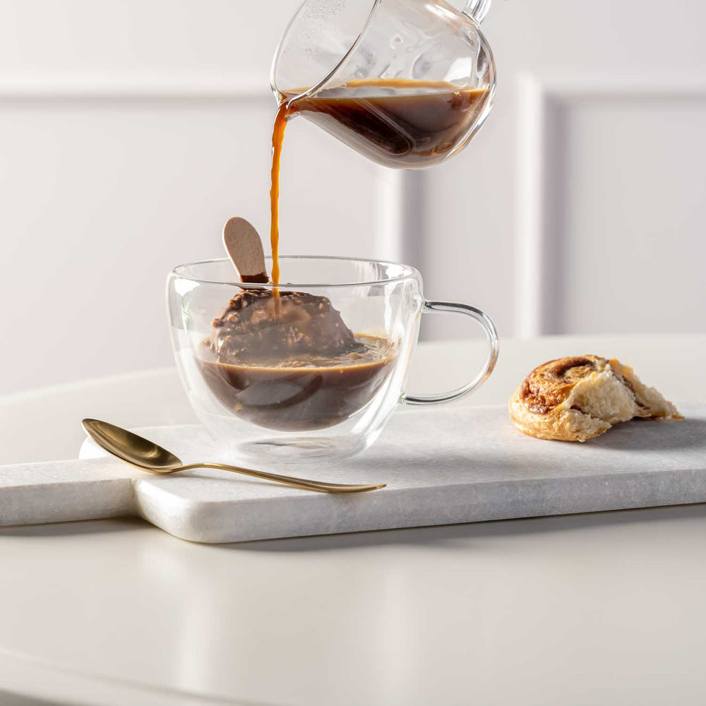 LEONARDO Teetasse Duo 360 ml Set – Doppelwandig, Transparent